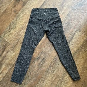 Lululemon Align leggings black/white/gray 7/8 length